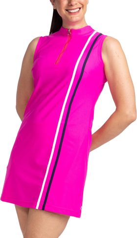 KINONA Womens No Break Sleeveless Golf Dress - Pink, Size: Medium
