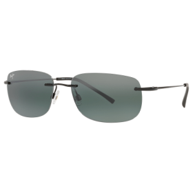 Maui Jim Ohai Polarized Sunglasses - Gloss Black/Gray - Large