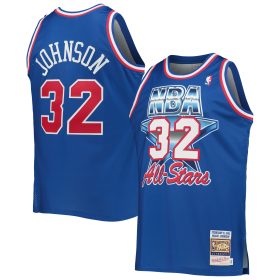 Men's Mitchell & Ness Magic Johnson Royal Western Conference Hardwood Classics 1992 NBA All-Star Game Authentic Jersey