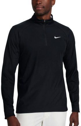 Nike Tour Dri-FIT ADV 1/2 Zip Men's Golf Pullover - Black, Size: Small