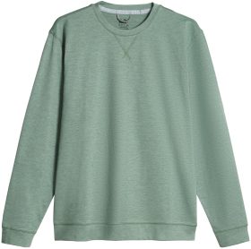 PUMA CLOUDPSUN Heather Crewneck Men's Golf Sweater - Green, Size: Small
