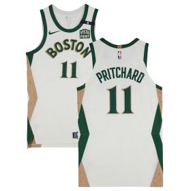 Payton Pritchard Boston Celtics Game-Used #11 Cream City Jersey vs. Miami Heat on February 11, 2024