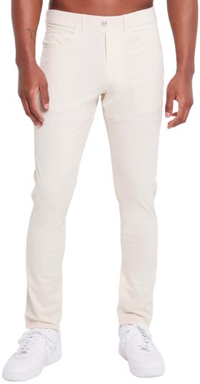 REDVANLY Kent Pull-On Trouser Men's Golf Pants - Khaki, Size: Medium (32-35)