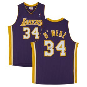 Shaquille O'Neal Los Angeles Lakers Autographed Mitchell & Ness 1999-2000 Swingman Jersey