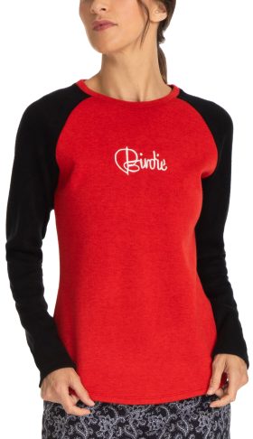 Sport Haley Womens Birdie Crew Golf Sweater - Red, Size: XXL