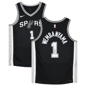 Victor Wembanyama San Antonio Spurs Autographed Nike Icon Swingman Jersey