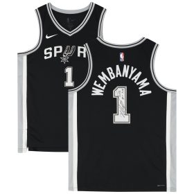 Victor Wembanyama San Antonio Spurs Autographed Nike Icon Swingman Jersey with "2023 #1 Pick" Inscription