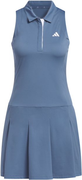 adidas Womens Ultimate365 Tour Pleated Golf Dress - Blue, Size: Medium