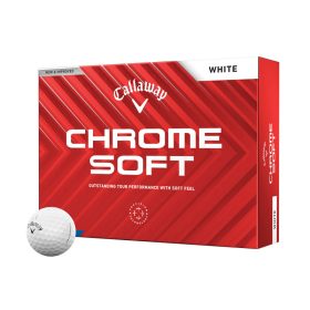 2024 Callaway Chrome Soft Golf Balls (1 Dozen) - White