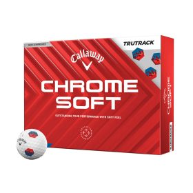 2024 Callaway Chrome Soft TruTrack Golf Balls (1 Dozen) - White