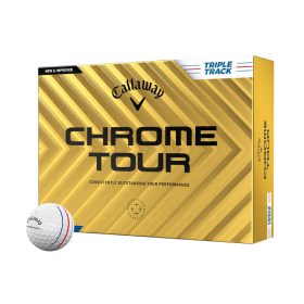 2024 Callaway Chrome Tour Triple Track Golf Balls (1 Dozen) - White