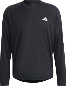 Adidas Men's Club Long Sleeve Tennis Tee (Black)