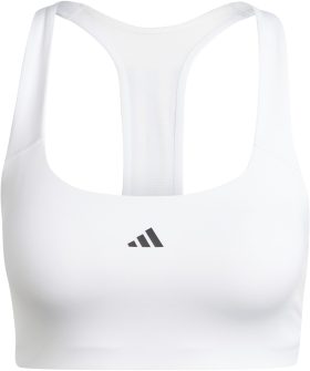 Adidas Women's Power Impact Tennis Training Bra (White)