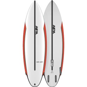 Aipa The Dark Horse Surfboard - Dual-Core - Futures White/Red, 5ft 10in