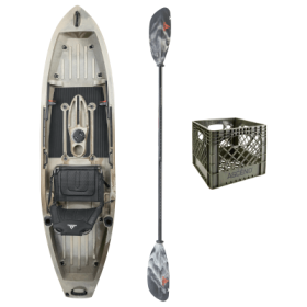 Ascend 10T Sit-On-Top Kayak Fishing Package - Desert Storm