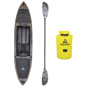 Ascend H12 Sit-In Hybrid Kayak Package - Camo