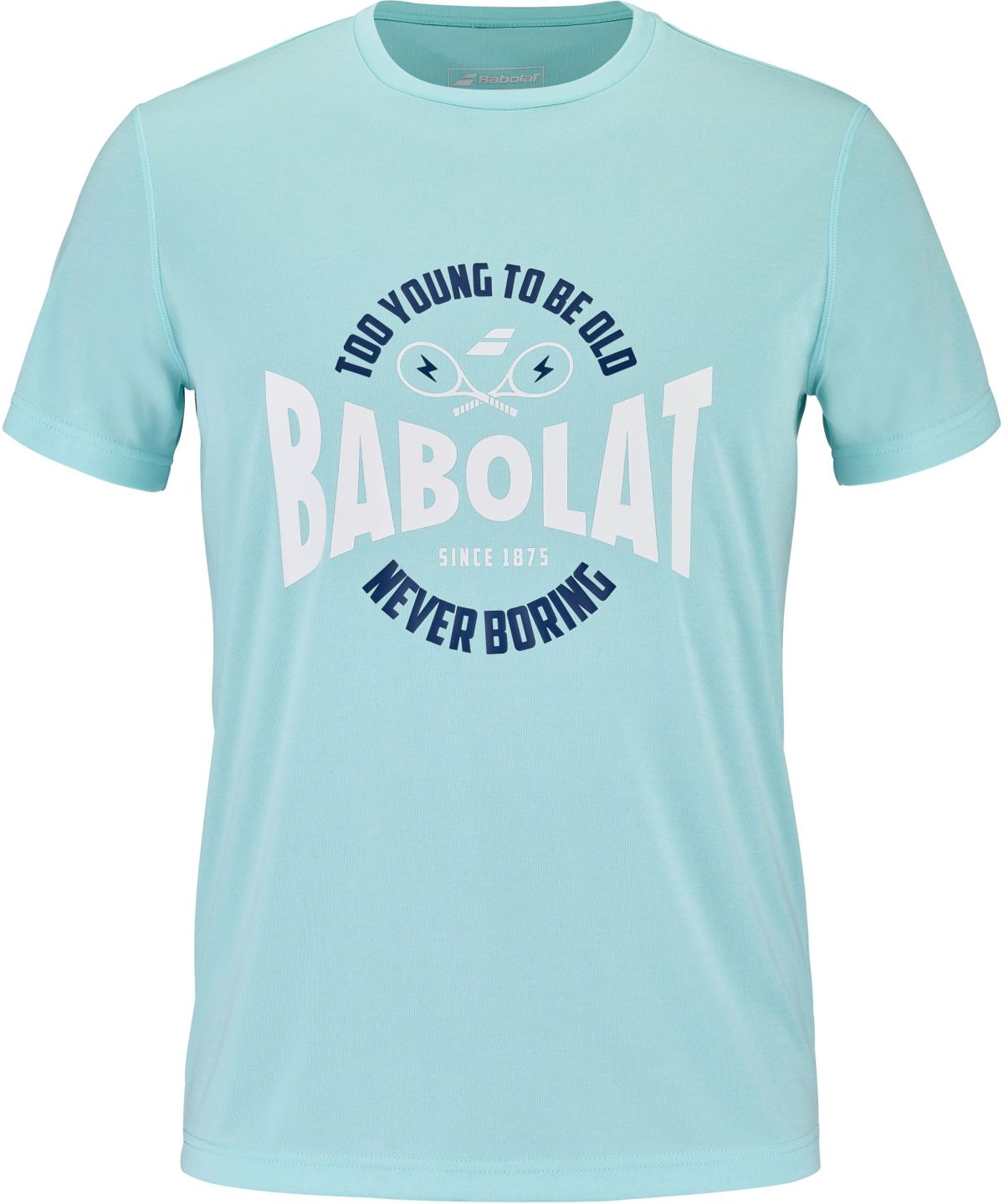 Babolat Men's Exercise "Too Young To Be Old" Graphic Tennis Training Tee