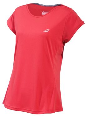 Babolat Women's Performance Cap Sleeve Tennis Top (Hibiscus)