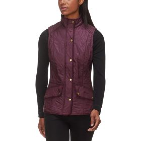 Barbour Cavalry Gilet Vest - Women's Aubergine/Navy, US 10/UK 14