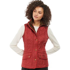 Barbour Cavalry Gilet Vest - Women's Dark Red/Navy, US 10/UK 14