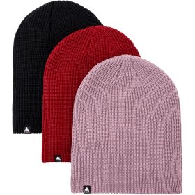 Burton Recycled DND Beanie - 3-Pack True Black/Sun Dried Tomato/Elderberry, One Size