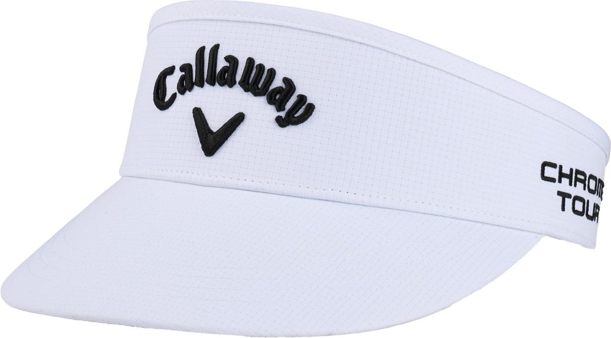 Callaway Tour Authentic High Crown Men's Golf Visor 2024 - White