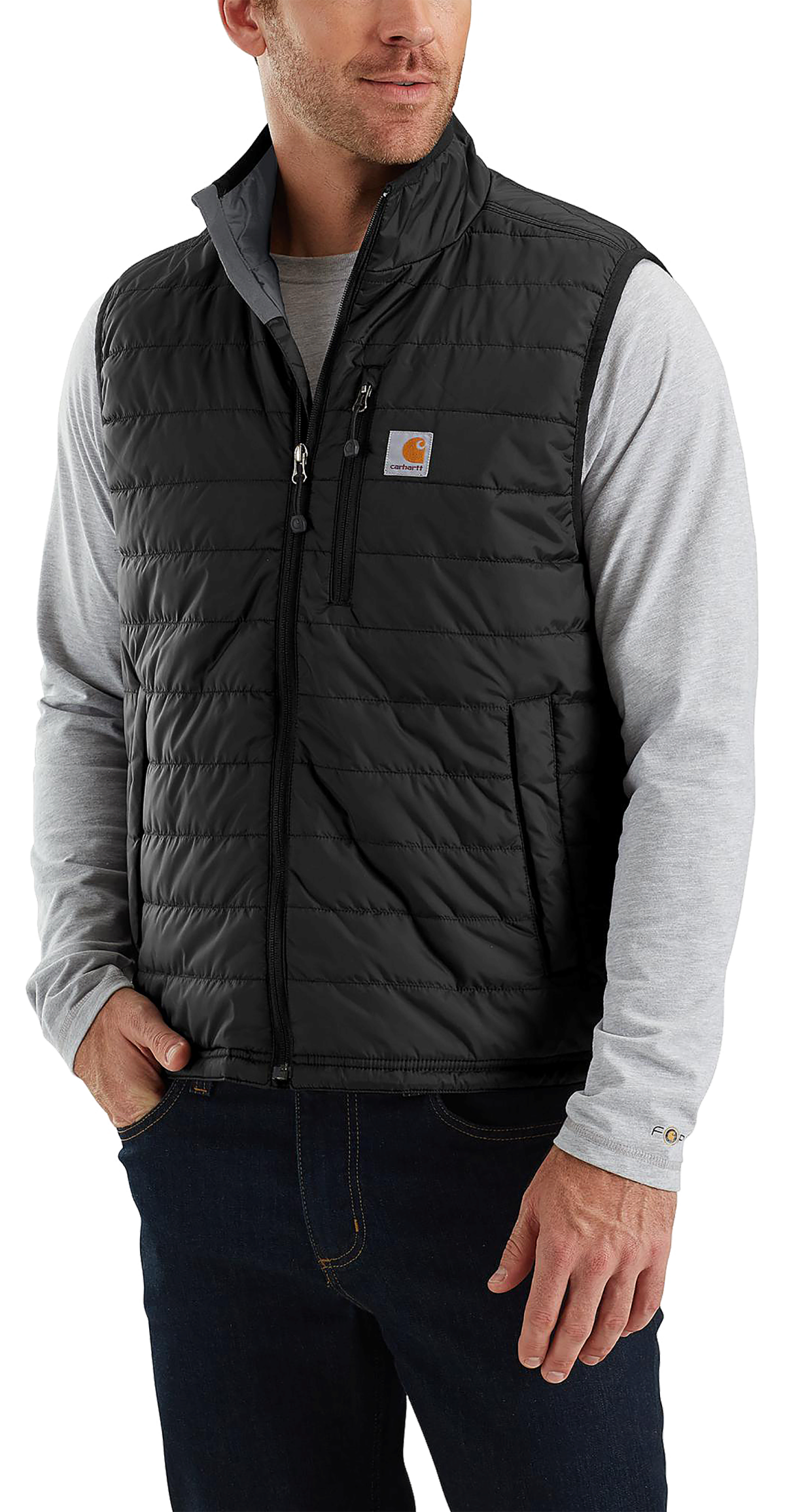 Carhartt Rain Defender Relaxed Fit Lightweight Insulated Vest for Men - Black - XLT