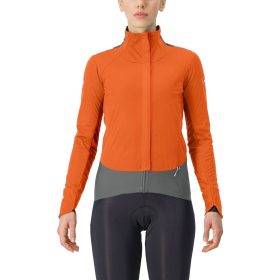 Castelli Alpha Doppio RoS Jacket - Women's Red Orange/Urban Gray/Dark Gray, XL