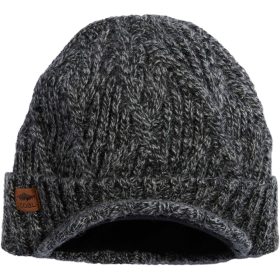 Coal Headwear Yukon Brim Beanie Black Marl, One Size