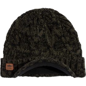 Coal Headwear Yukon Brim Beanie Olive Black Marl, One Size