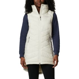 Columbia Heavenly Long Vest - Women's Chalk, 3X