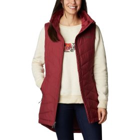 Columbia Heavenly Long Vest - Women's Marsala Red, 3X