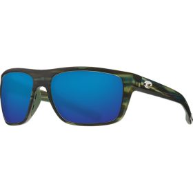 Costa Broadbill 580G Polarized Sunglasses Matte Reef Frame/Green Mirror, One Size