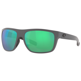 Costa Del Mar Broadbill 580G Glass Polarized Sunglasses - Matte Gray/Green Mirror - Large