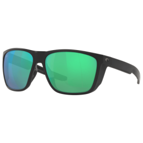 Costa Del Mar Ferg XL 580G Glass Polarized Sunglasses - Matte Black/Green Mirror - XX-Large