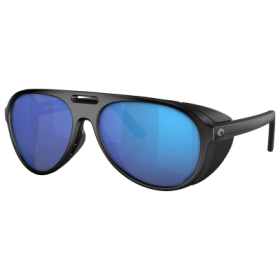 Costa Del Mar Grand Catalina 580G Glass Polarized Sunglasses - Matte Black/Blue Mirror - X-Large
