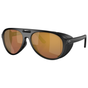 Costa Del Mar Grand Catalina 580G Glass Polarized Sunglasses - Matte Black/Gold Mirror - X-Large