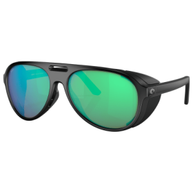 Costa Del Mar Grand Catalina 580G Glass Polarized Sunglasses - Matte Black/Green Mirror - X-Large