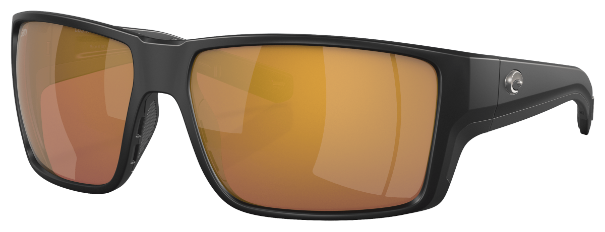 Costa Del Mar Reefton PRO 580G Glass Polarized Sunglasses - Matte Black/Gold Mirror - X-Large