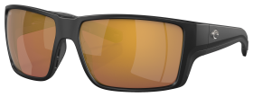 Costa Del Mar Reefton PRO 580G Glass Polarized Sunglasses - Matte Black/Gold Mirror - X-Large