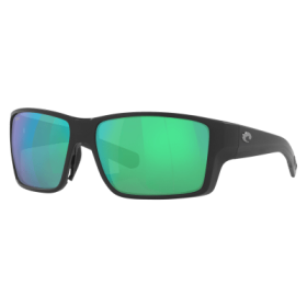 Costa Del Mar Reefton PRO 580G Glass Polarized Sunglasses - Matte Black/Green Mirror - Large