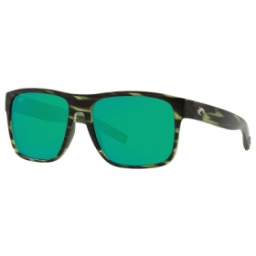 Costa Del Mar Spearo XL 580G Glass Polarized Sunglasses - Matte Reef/Green Mirror - X-Large