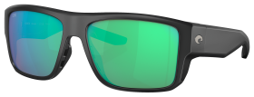 Costa Del Mar Taxman 580G Glass Polarized Sunglasses - Matte Black/Green Mirror - Large