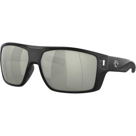 Costa Diego 580G Polarized Sunglasses Matte Black/Gray Silver Mirror, One Size