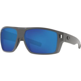 Costa Diego 580G Polarized Sunglasses Matte Gray/Blue Mirror, One Size