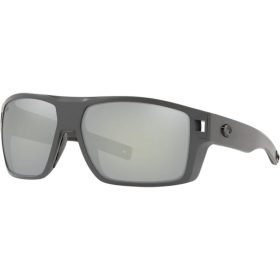 Costa Diego 580G Polarized Sunglasses Matte Gray/Gray Silver Mirror, One Size