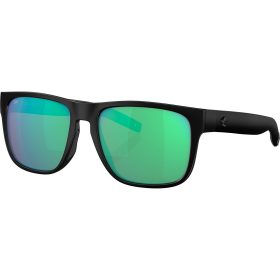 Costa Spearo 580G Polarized Sunglasses Blackout Frame/Green Mirror, One Size