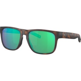 Costa Spearo 580G Polarized Sunglasses Matte Tortoise Frame/Green Mirror 580G, One Size