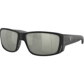 Costa Tuna Alley 580G Polarized Sunglasses Black Cpr Silver Mirror, One Size