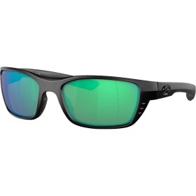 Costa Whitetip Pro 580G Polarized Sunglasses Matte Black/Green Mirror 580G, One Size